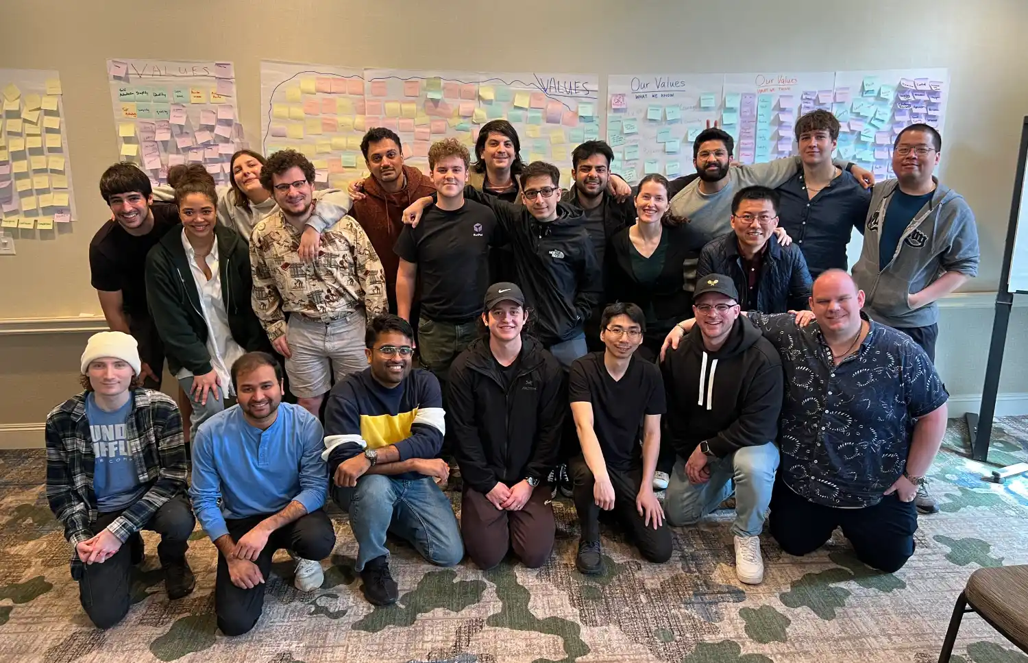RunPod team at offsite in Austin, Texas